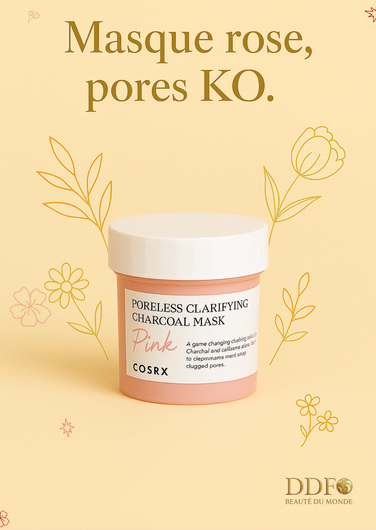 COSRX - Poreless Clarifying Charcoal Mask -Le masque qui aspire tes pores ou presque ;)