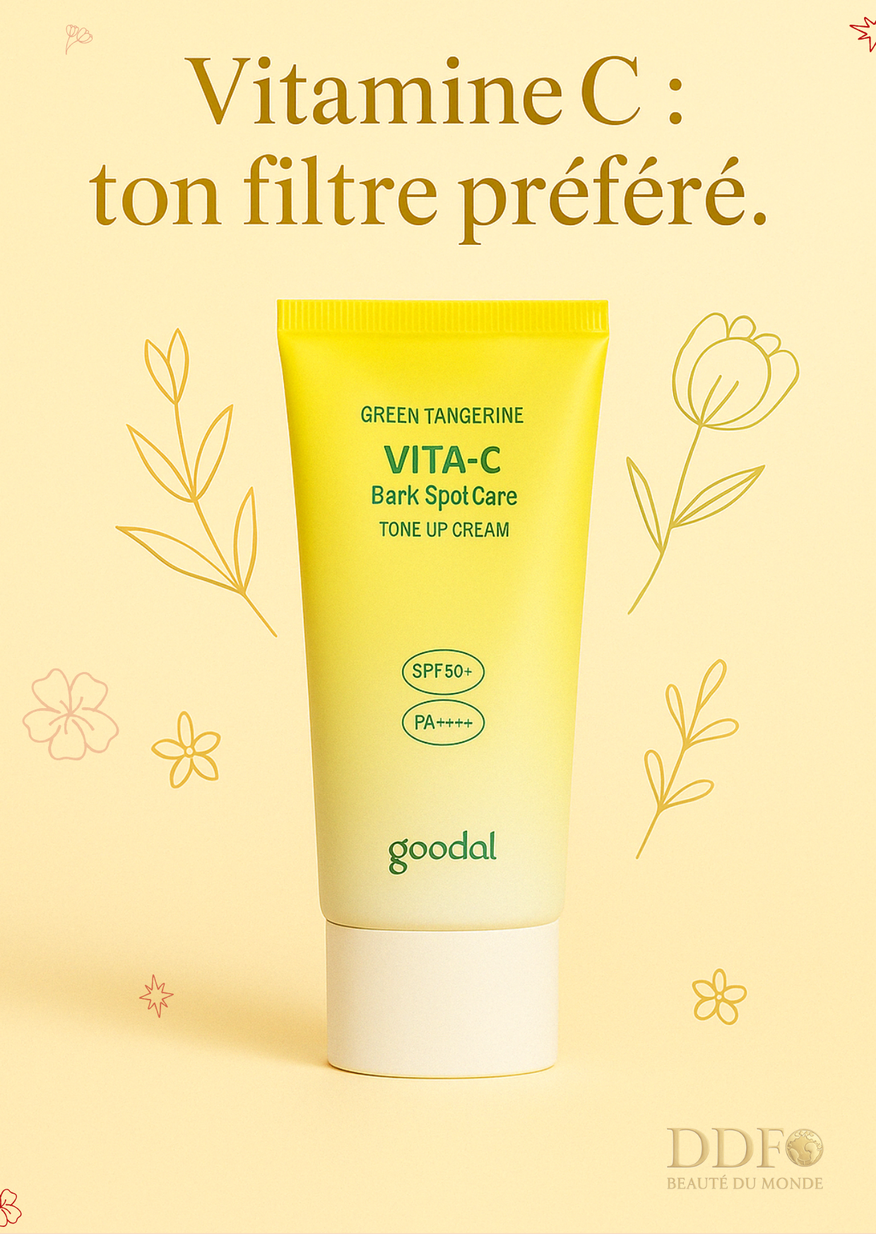 VITA-C - Dark Spot Care Tone-Up Cream - Le glow est réel. Les taches, un peu moins