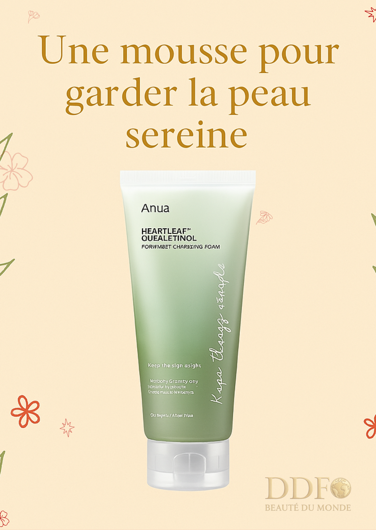 ANUA – Heartleaf Quercetinol Pore Deep Cleansing Foam - Un nettoyant doux mais ultra-efficace. Comme une meilleure amie pour ta peau
