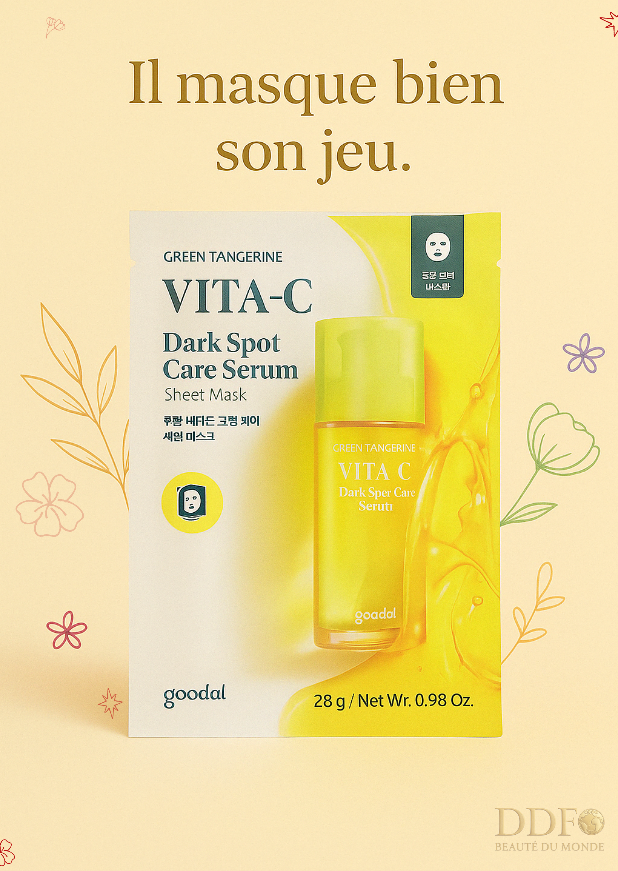 GOODAL - Green Tangerine Vita C Mask – L’éclat en 15 minutes chrono