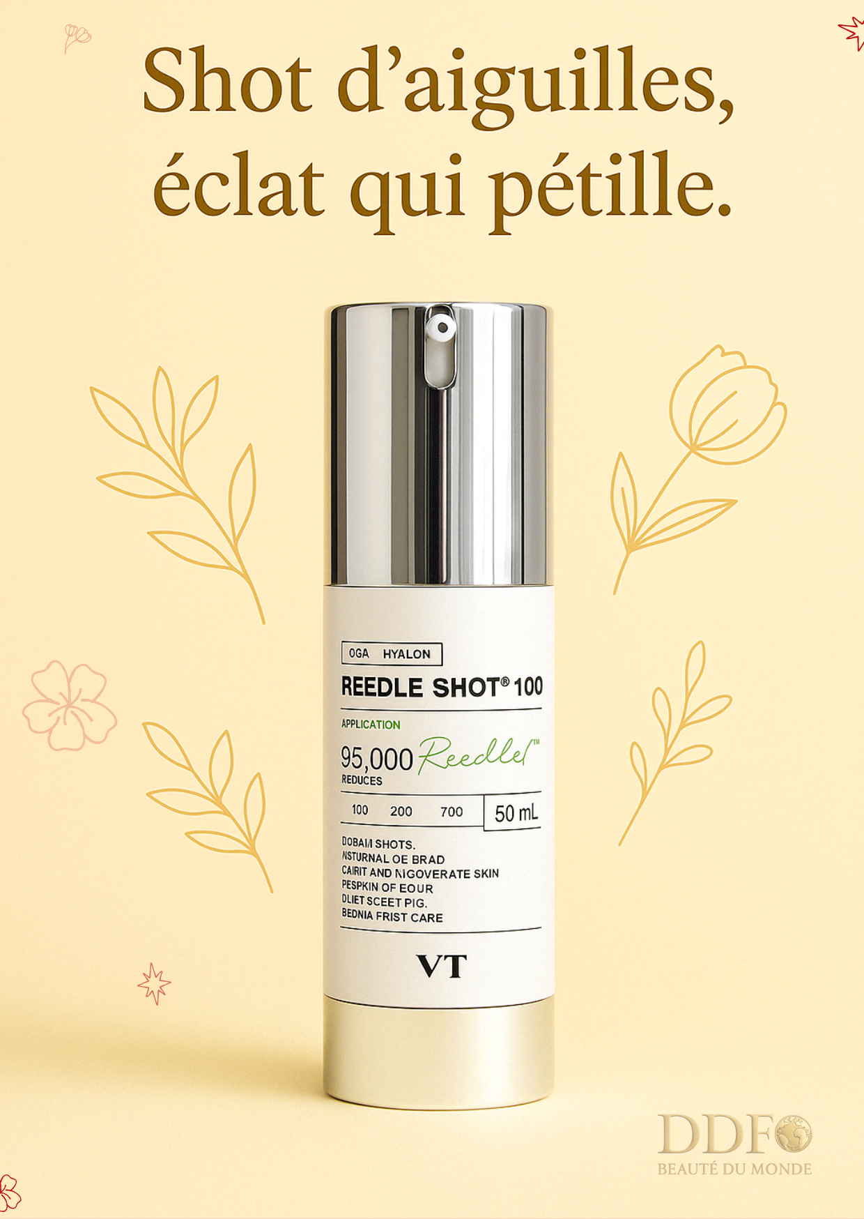 VT Cosmetics – Reedle Shot 100 : Sérum Revitalisant Haute Précision - Ta peau n’a pas besoin de cris pour évoluer. Juste de la précision et de la douceur