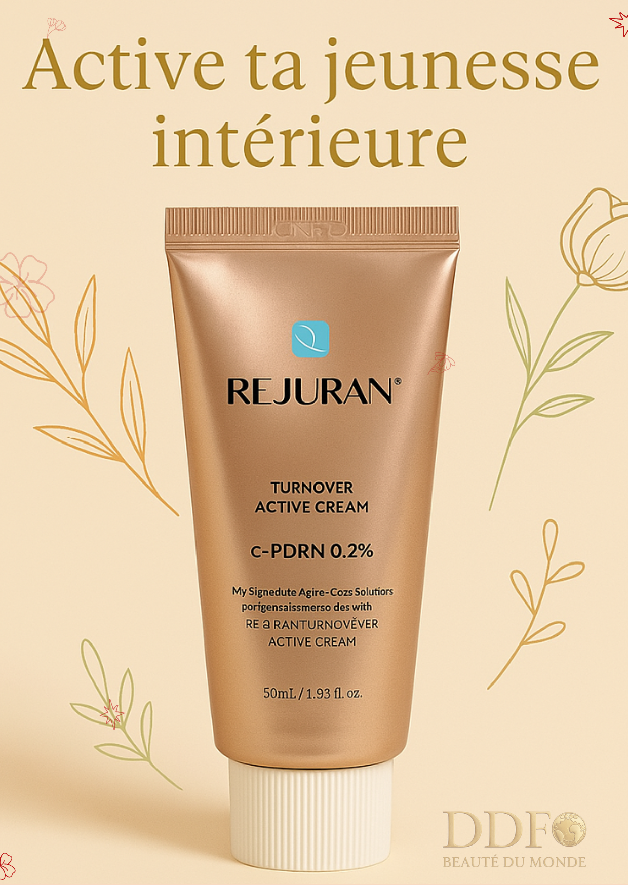 REJURAN – Turnover Active Cream CPDRN™ 0.2 % - Ta peau veut du confort, du rebondi et du soutien ? Elle va être servie