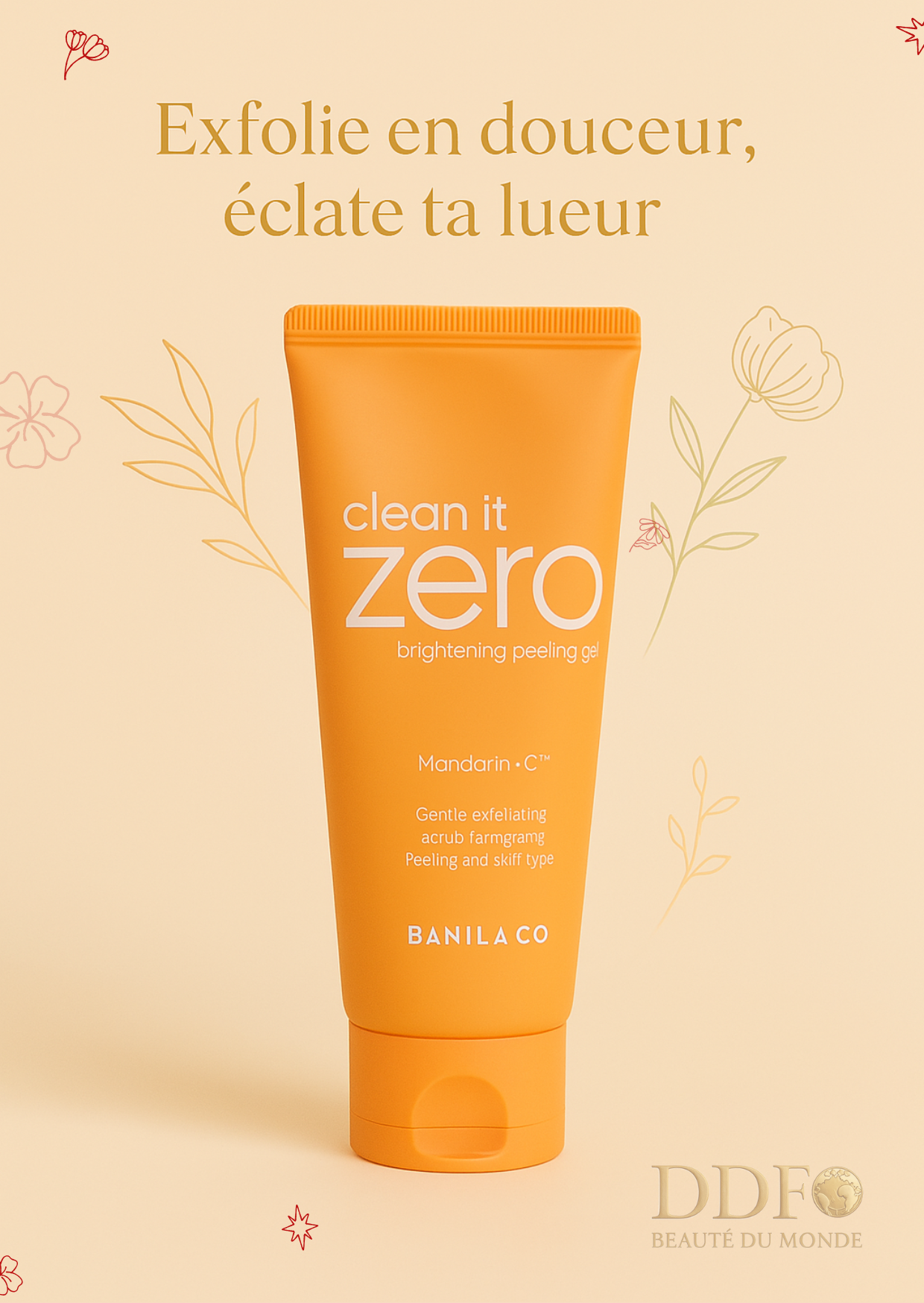 BANILA CO – Clean It Zero Brightening Peeling Gel Mandarin-C - Un peeling qui fait place nette… et un teint qui pétille