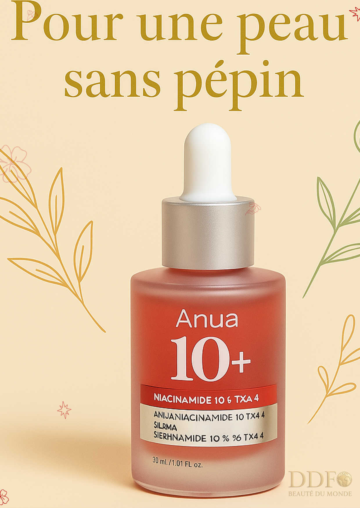ANUA – Niacinamide 10% + TXA 4% Serum - Les taches ? Tu les laisses au passé. Ton teint, lui, passe en HD