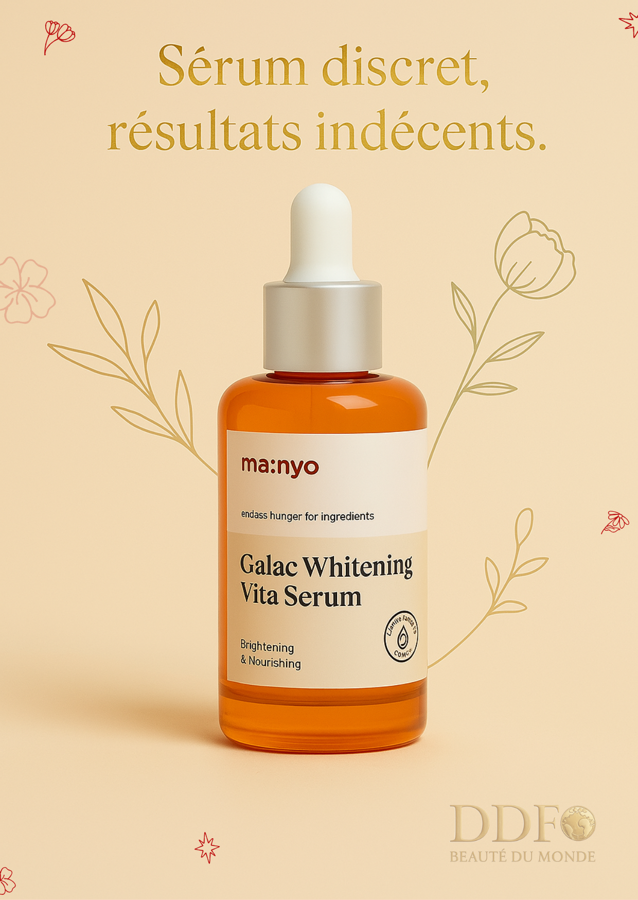 MA:NYO – Galac Whitening Vita Serum (Galactomyces Niacin 2.0 Essence) - Taches, teint terne, grain irrégulier ? Tu viens de trouver ton glow