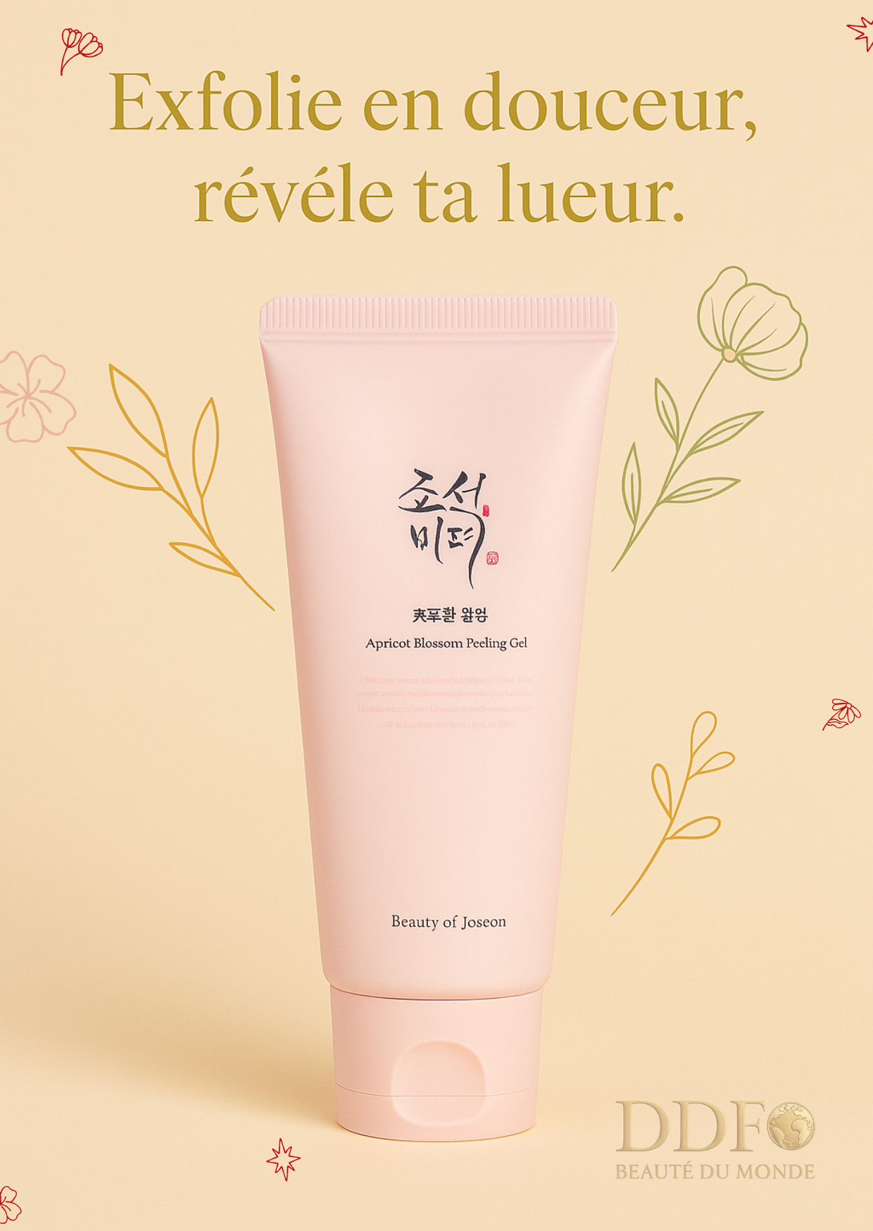 BEAUTY OF JOSEON – Apricot Blossom Peeling Gel -
Fais peau neuve sans drama. Juste douceur, lumière et fleurs d’abricot