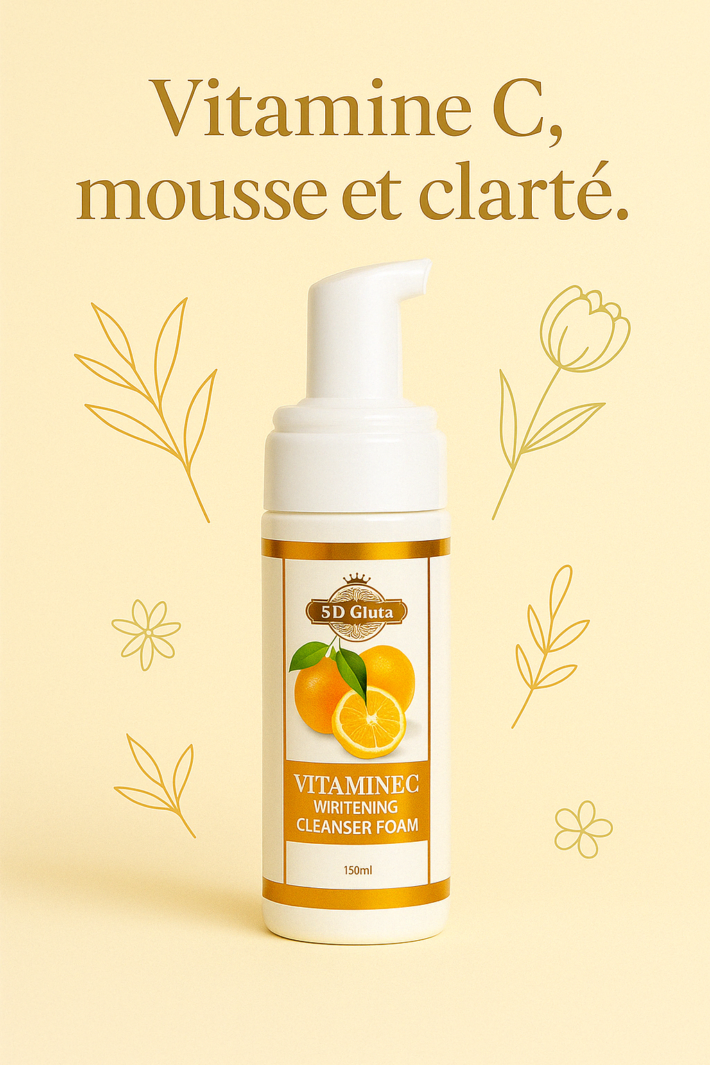 Nettoyant mousse vitamine C