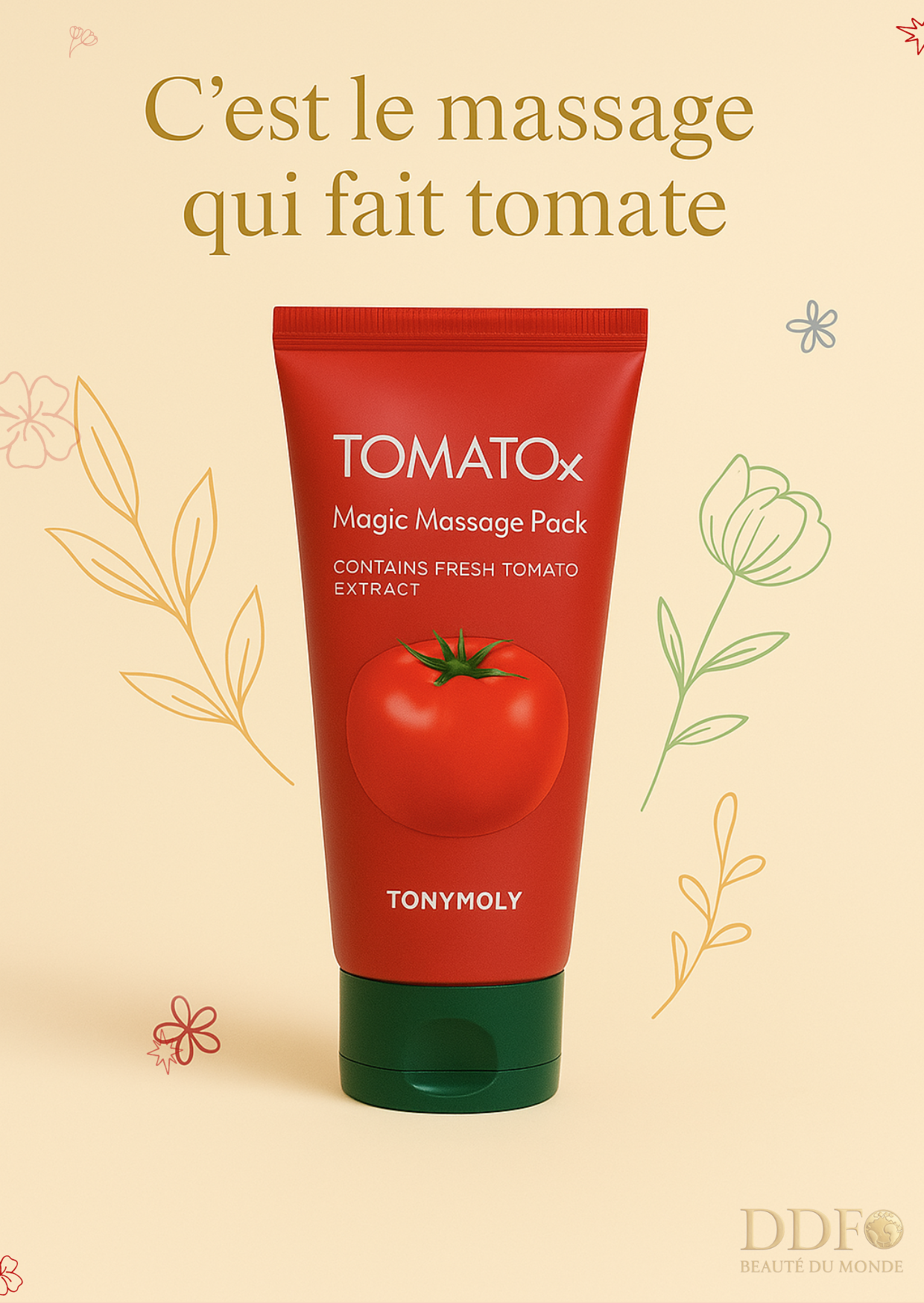 TONYMOLY – Tomatox Magic Massage Pack - Un shot de fraîcheur qui fait passer ton teint de 'meh' à 'wah' en 10 minutes