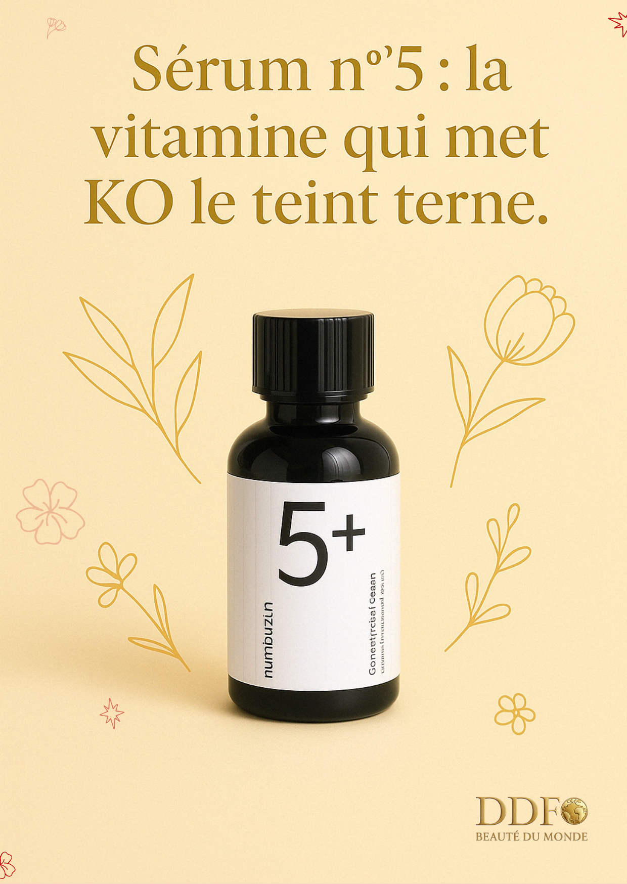 NUMBUZIN - Sérum Concentré de vitamines et de glutathion n°5+ - Le sérum qui fait fondre les taches et remonte la lumière