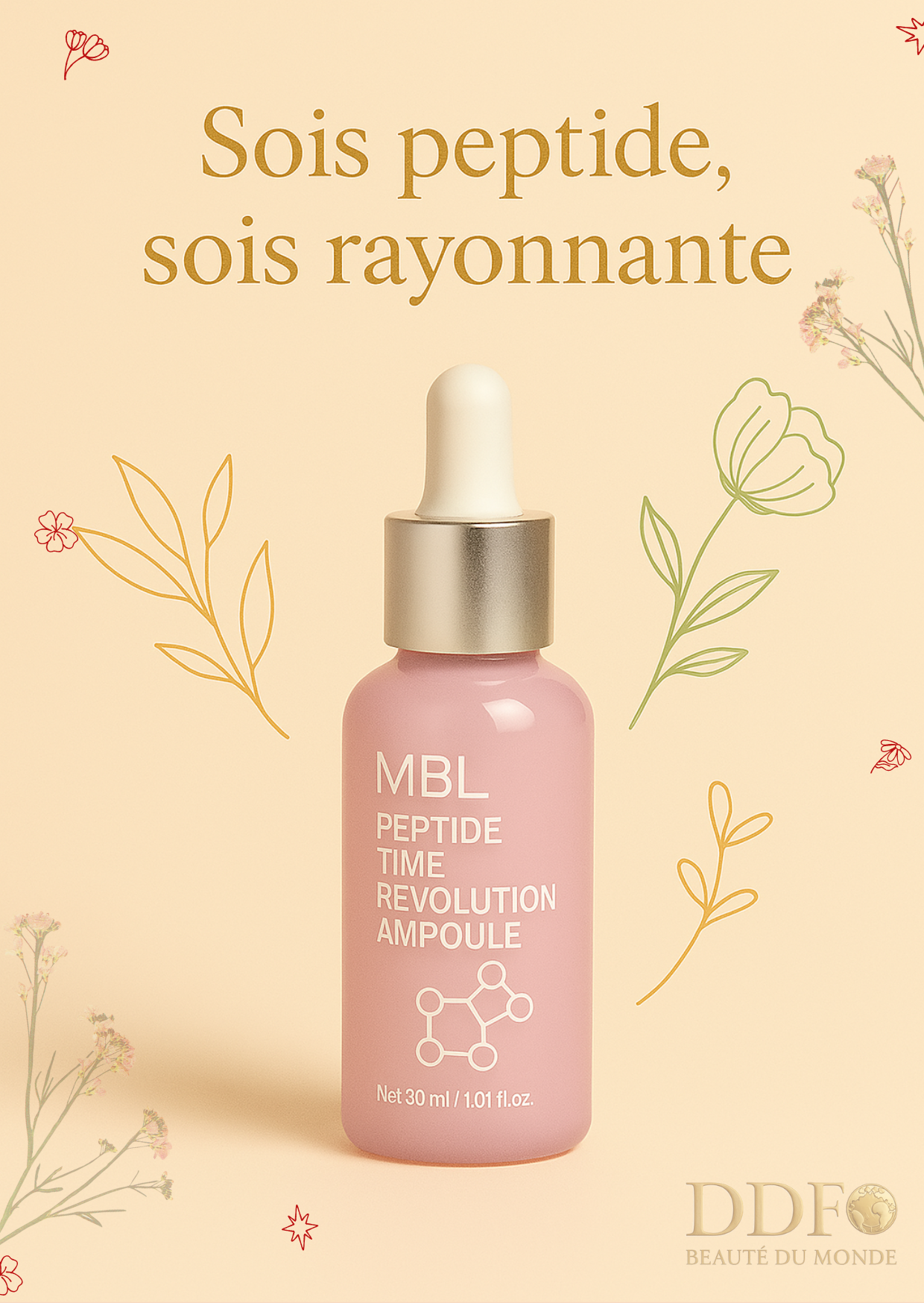 MBL – Peptide Time Revolution Ampoule - Le temps passe, mais ta peau, elle, a trouvé sa révolution