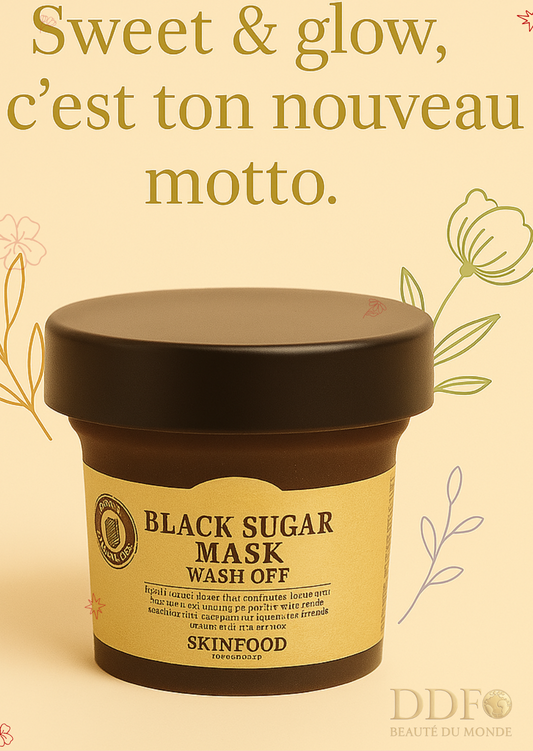 SKINFOOD - Masque Exfoliant Black Sugar (Wash Off) - Le masque que ta peau attendait 😉